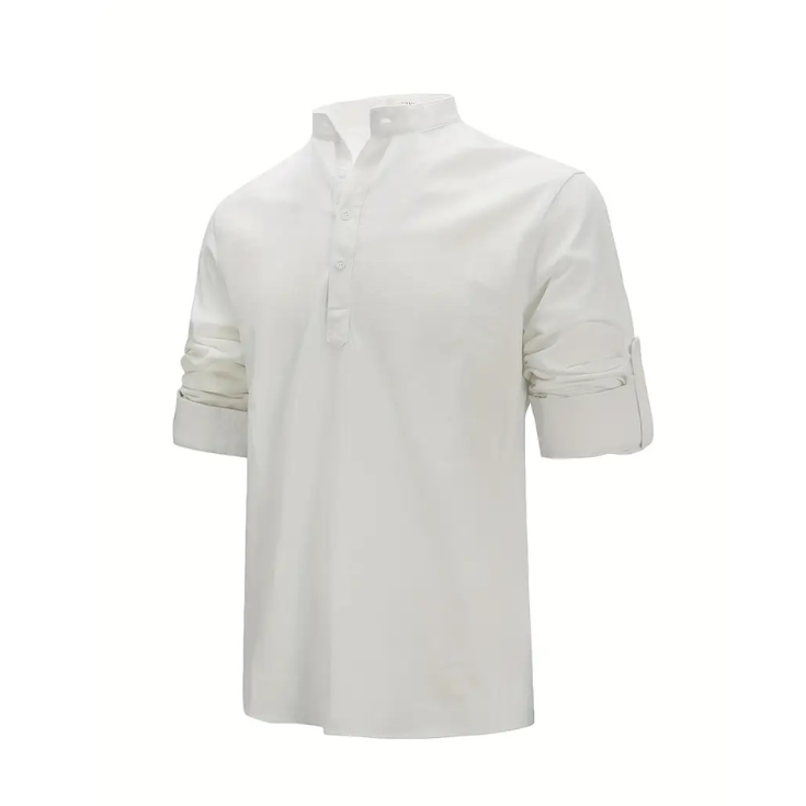 Pure White Casual Shirt - blafirt