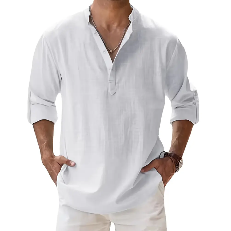Pure White Casual Shirt - blafirt