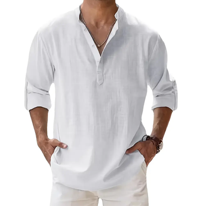 Pure White Casual Shirt - blafirt