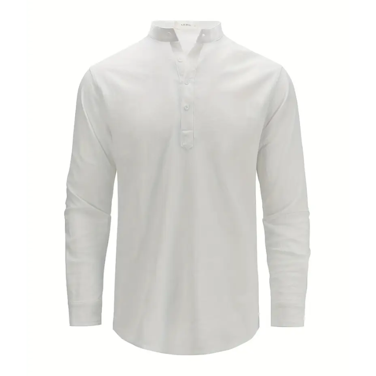 Pure White Casual Shirt - blafirt