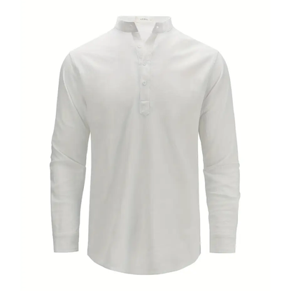 Pure White Casual Shirt - blafirt